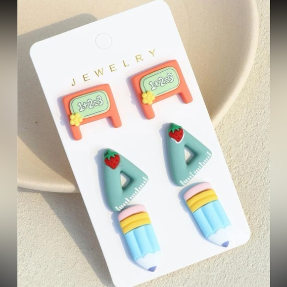A+ Boutique Jewelry - Back to School Earring Set